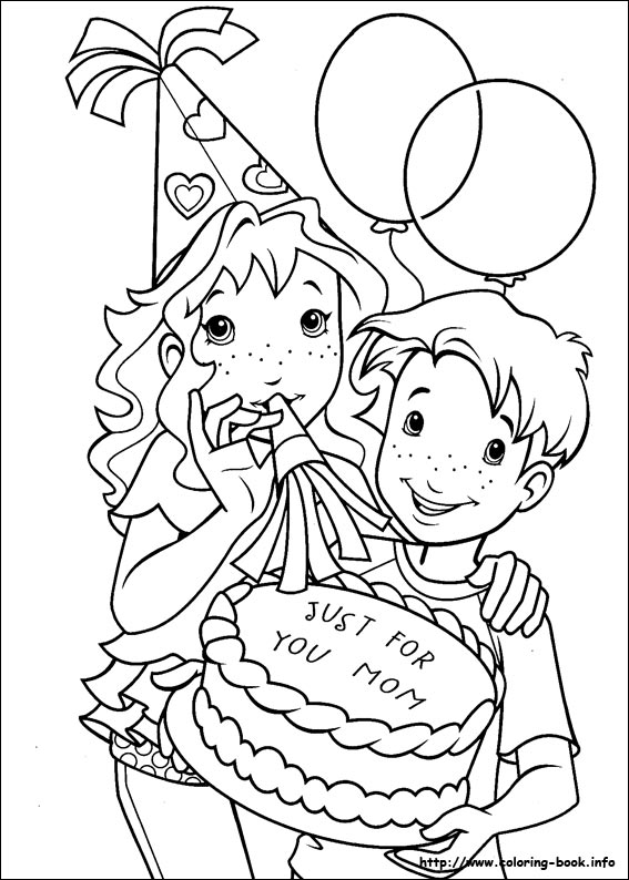 Holly Hobbie coloring picture