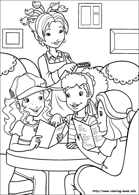 Holly Hobbie coloring picture