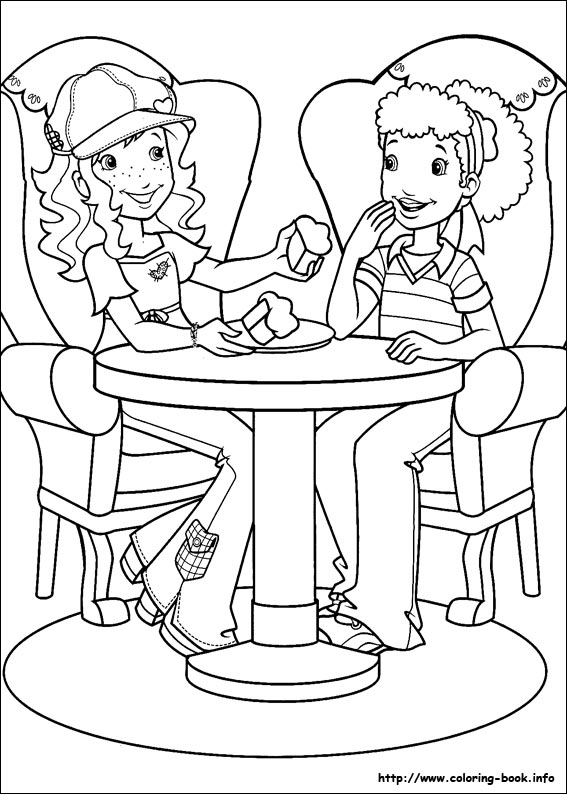 Holly Hobbie coloring picture