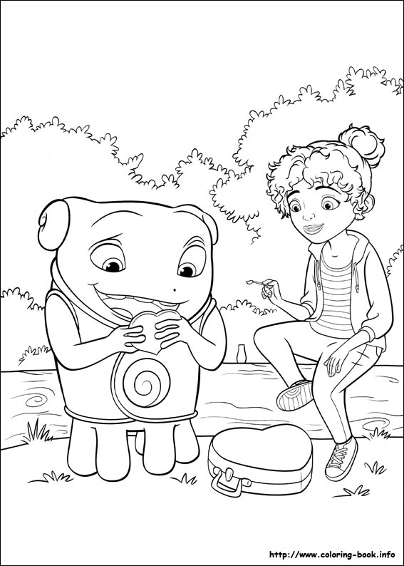 Home coloring picture