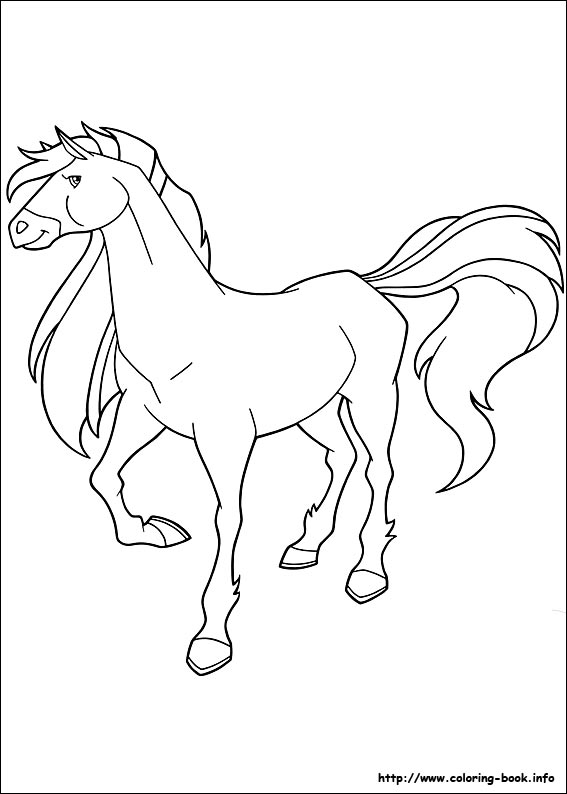 Horseland coloring picture