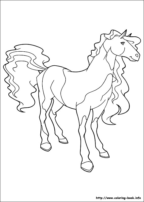 Horseland coloring picture