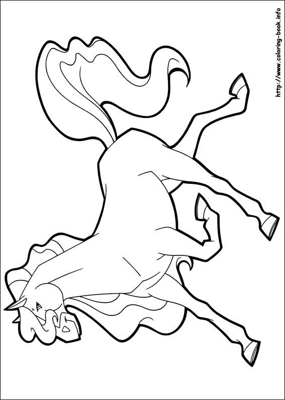 Horseland coloring picture