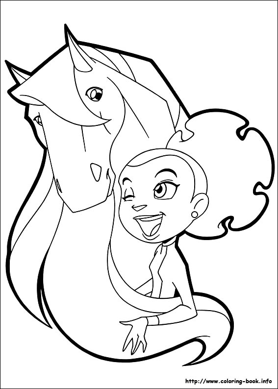 Horseland coloring picture