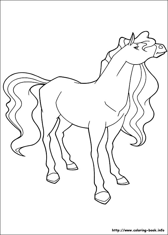 Horseland coloring picture