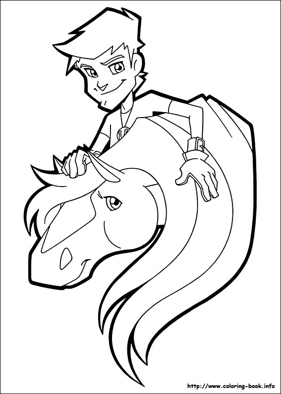 Horseland coloring picture