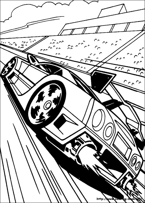 Hot Wheels coloring picture