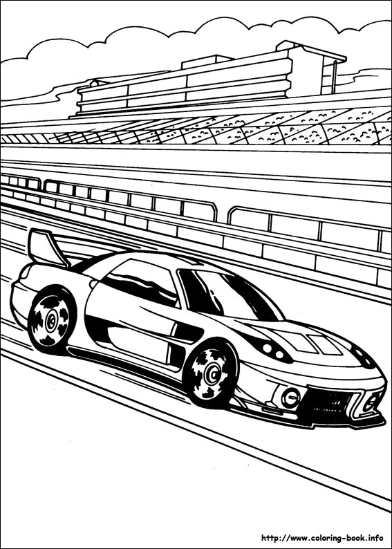 Hot Wheels coloring picture