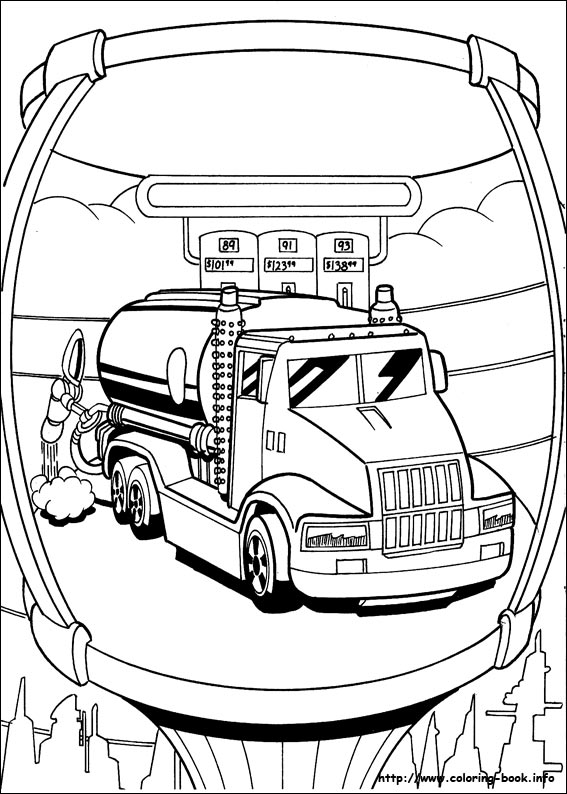 Hot Wheels coloring picture