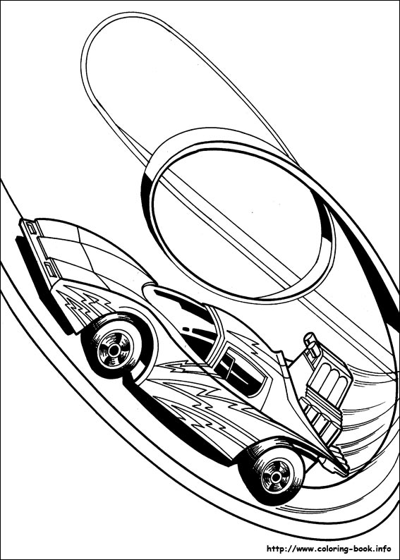 Hot Wheels coloring picture