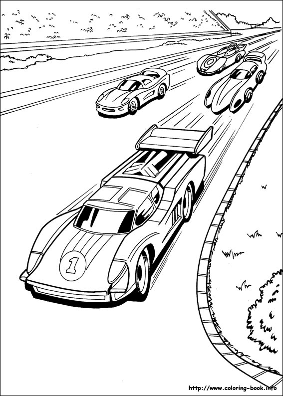 Hot Wheels coloring picture