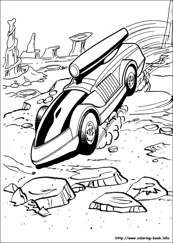 Hot Wheels coloring picture