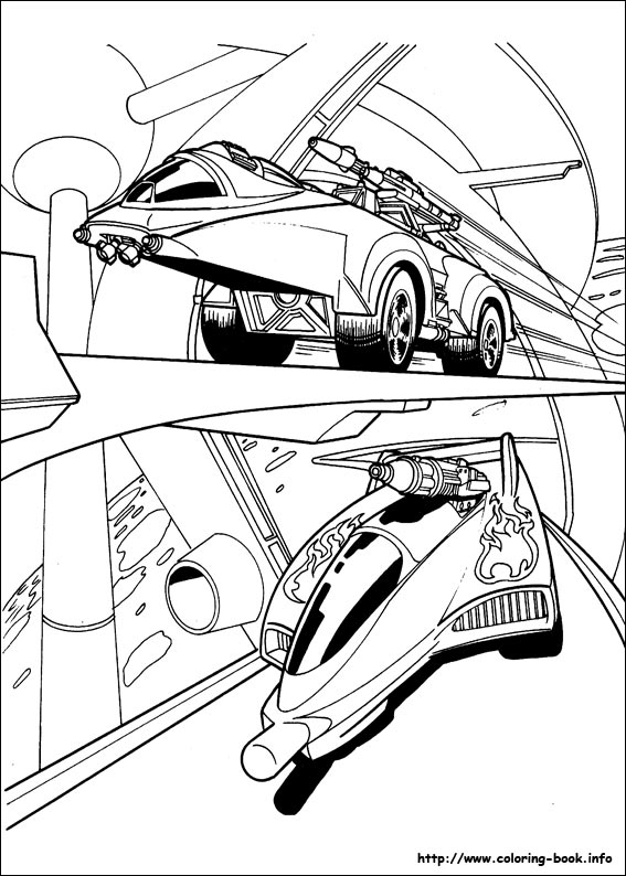 Hot Wheels coloring picture