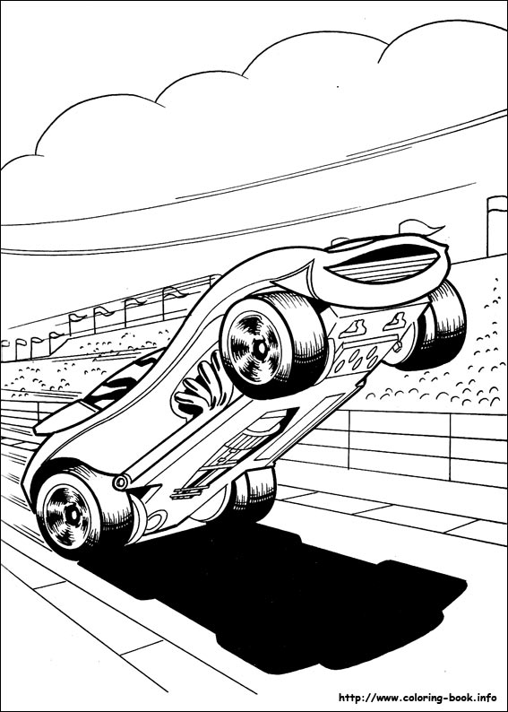 Hot Wheels coloring picture