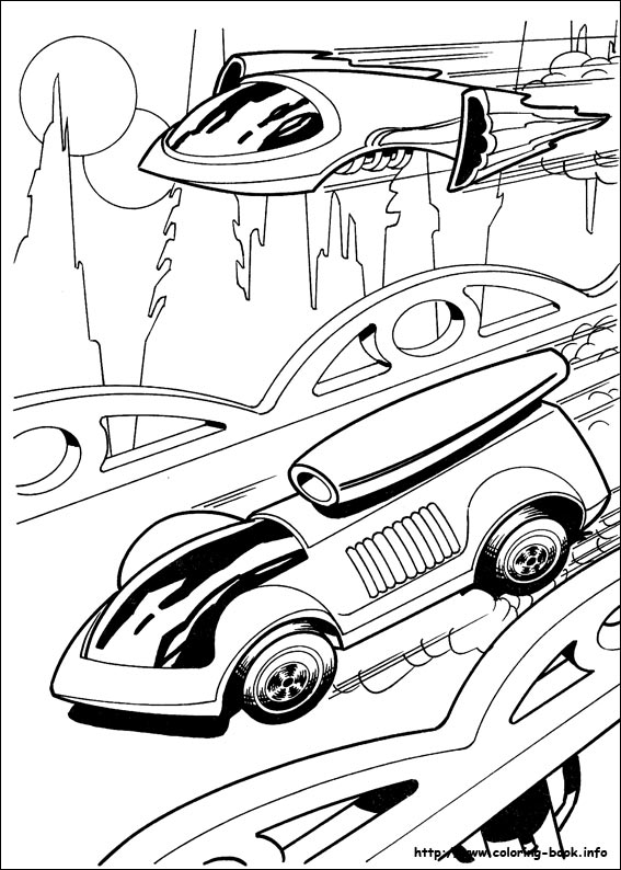 Hot Wheels coloring picture