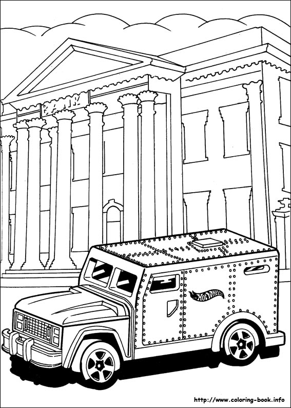 Hot Wheels coloring picture