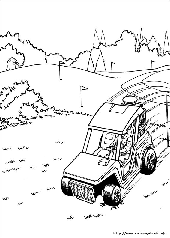 Hot Wheels coloring picture