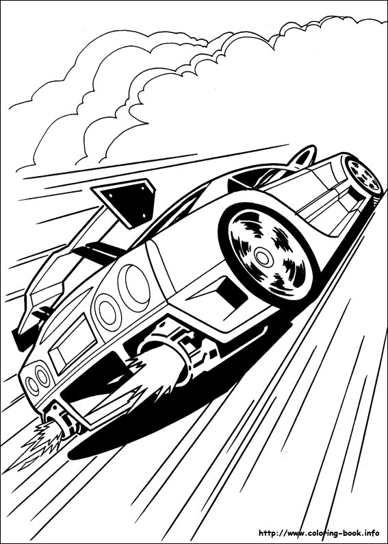 Hot Wheels coloring picture