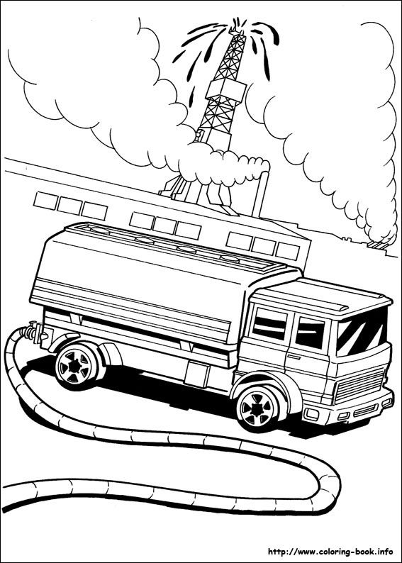 Hot Wheels coloring picture