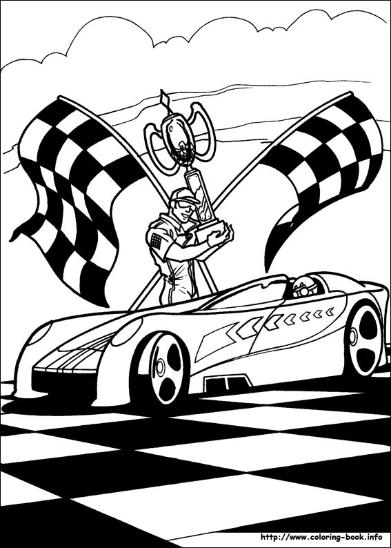 Hot Wheels coloring picture