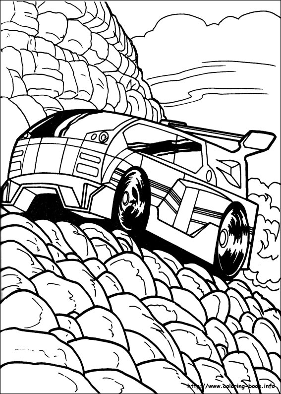 Hot Wheels coloring picture