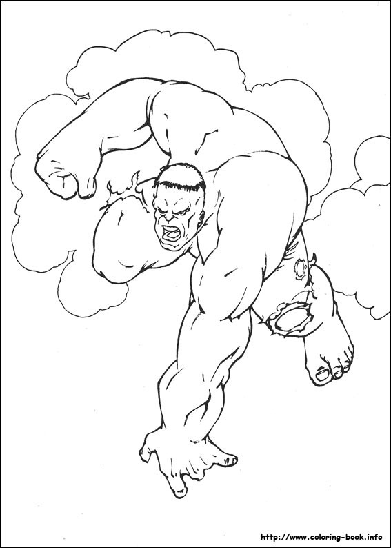 Hulk coloring picture