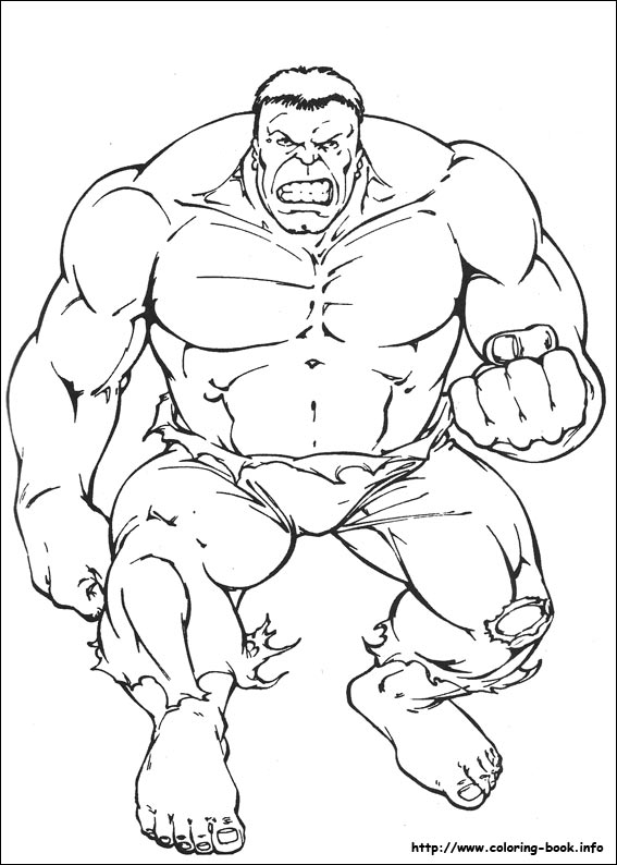 Hulk coloring picture