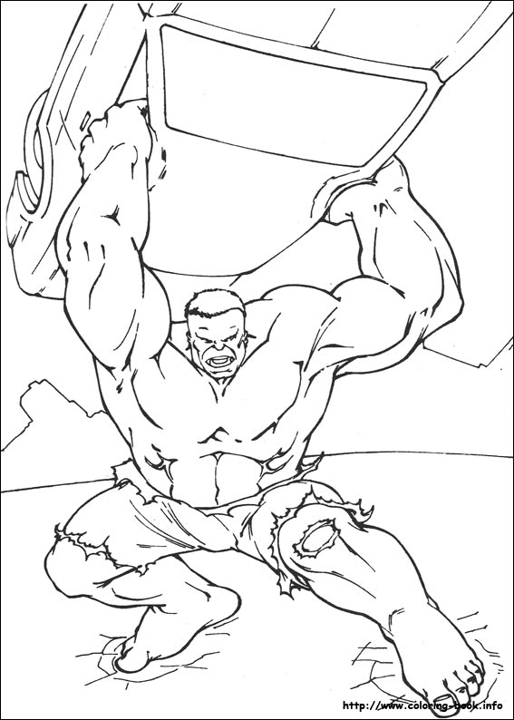 Hulk coloring picture