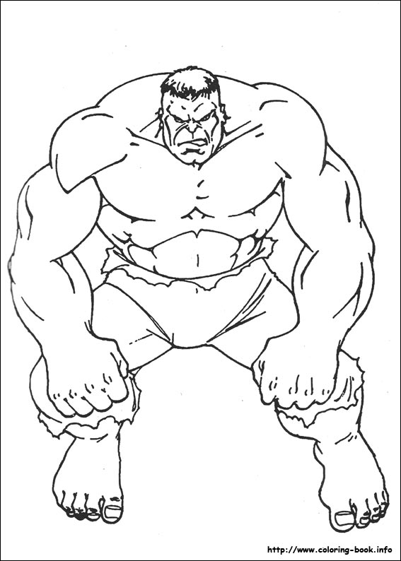 Hulk coloring picture