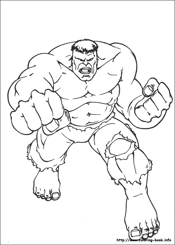 Hulk coloring picture