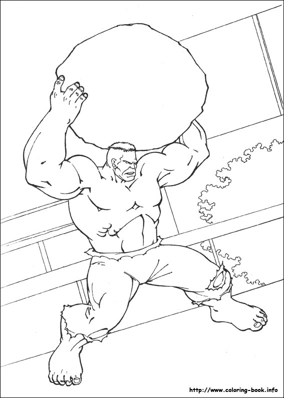 Hulk coloring picture