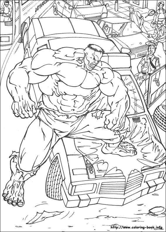 Hulk coloring picture