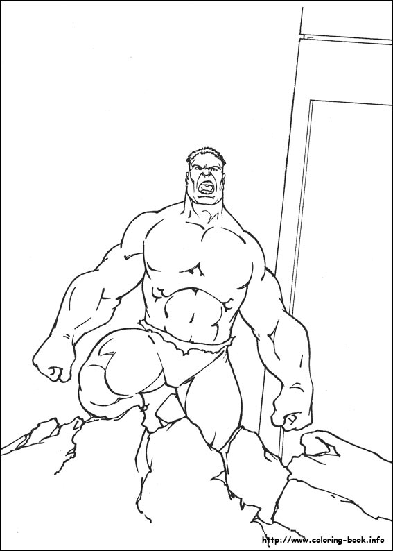 Hulk coloring picture