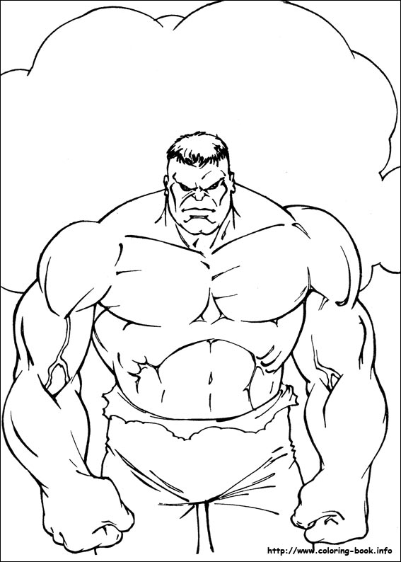 Hulk coloring picture