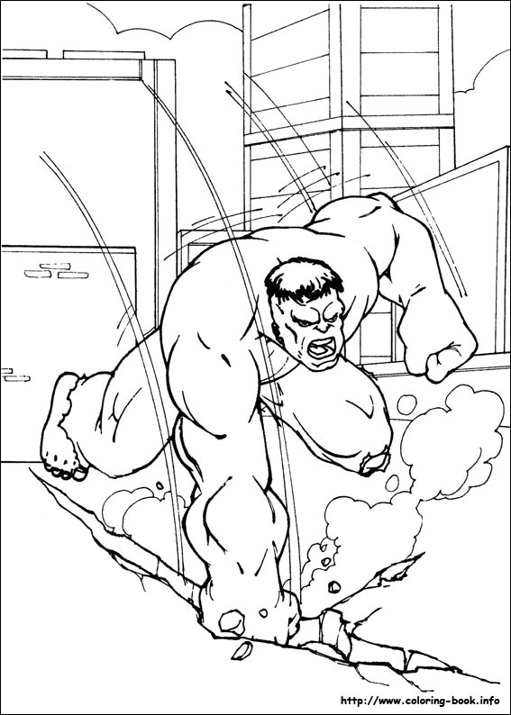 Hulk coloring picture