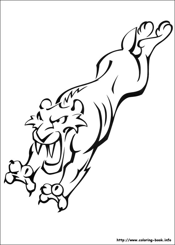 ice age diego coloring pages