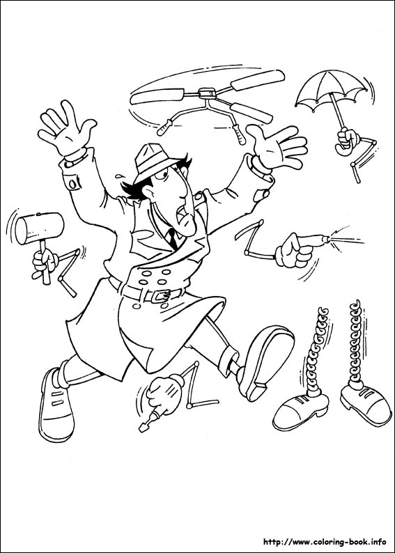 Inspector Gadget coloring picture