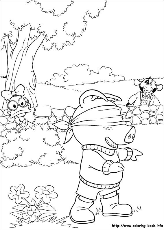 Jakers, Piggley Winks coloring picture