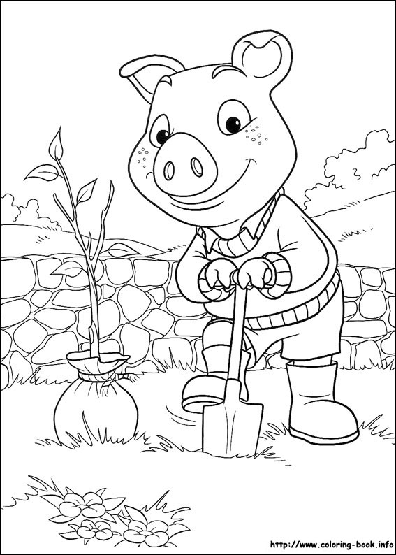 Jakers, Piggley Winks coloring picture