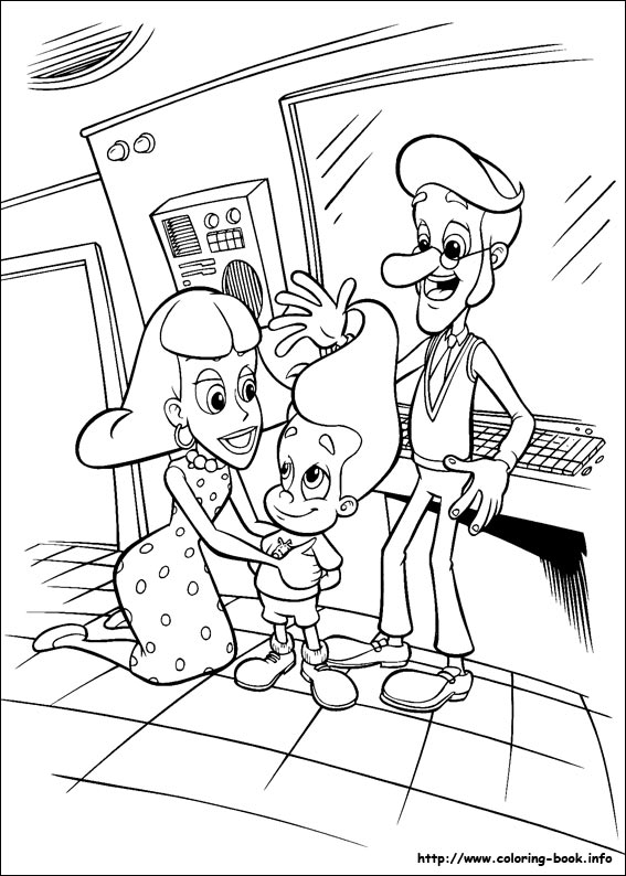 Jimmy Neutron coloring picture