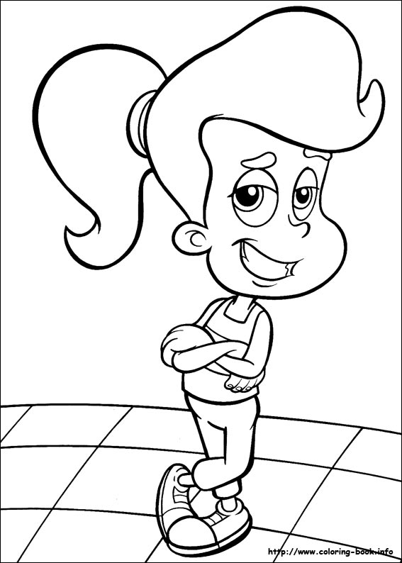 Jimmy Neutron coloring picture