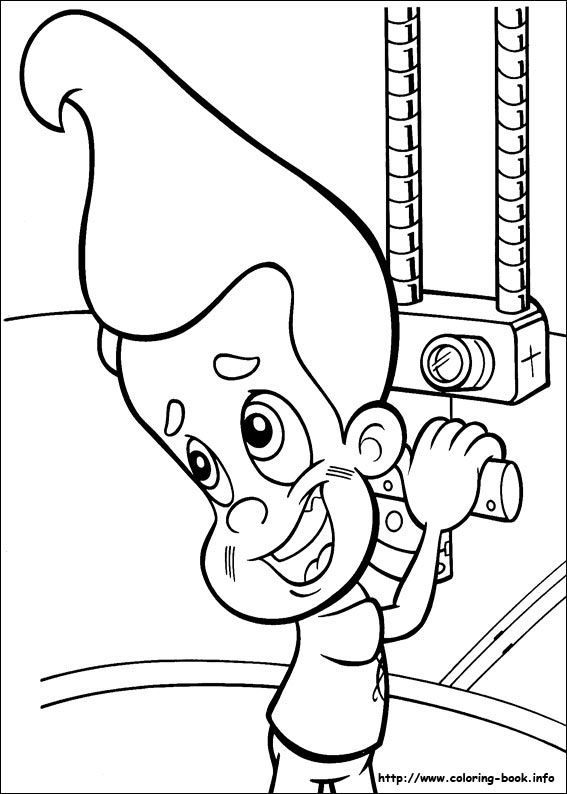 Jimmy Neutron coloring picture