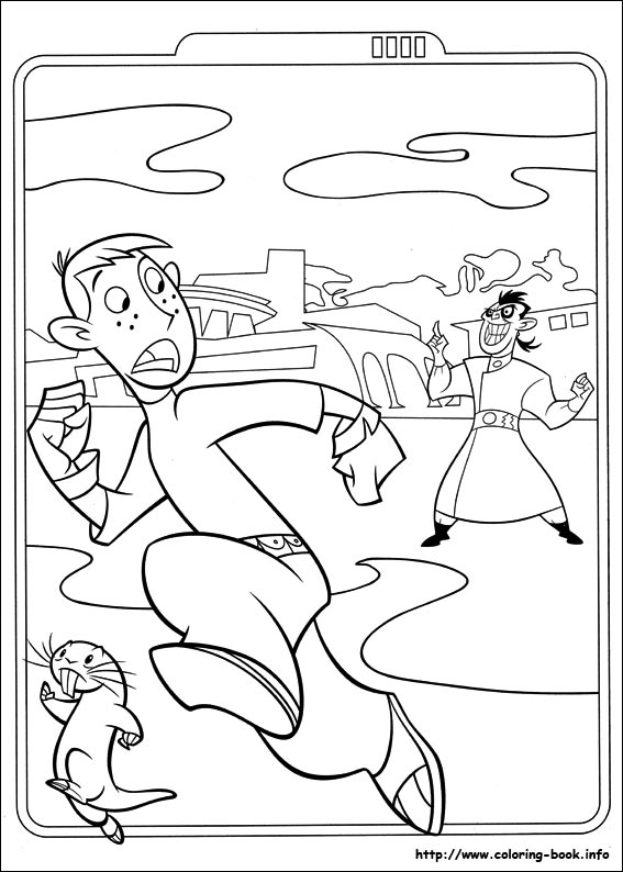 Kim Possible coloring picture