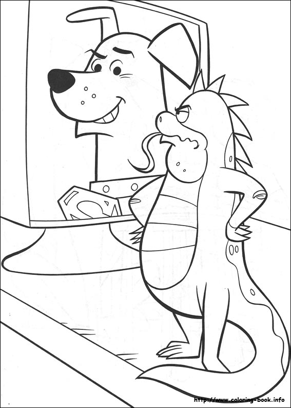 Krypto coloring picture