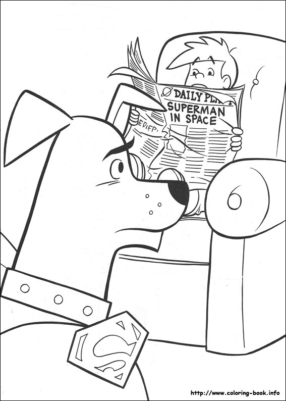 Krypto coloring picture