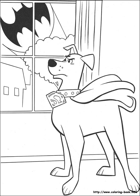 Krypto coloring picture