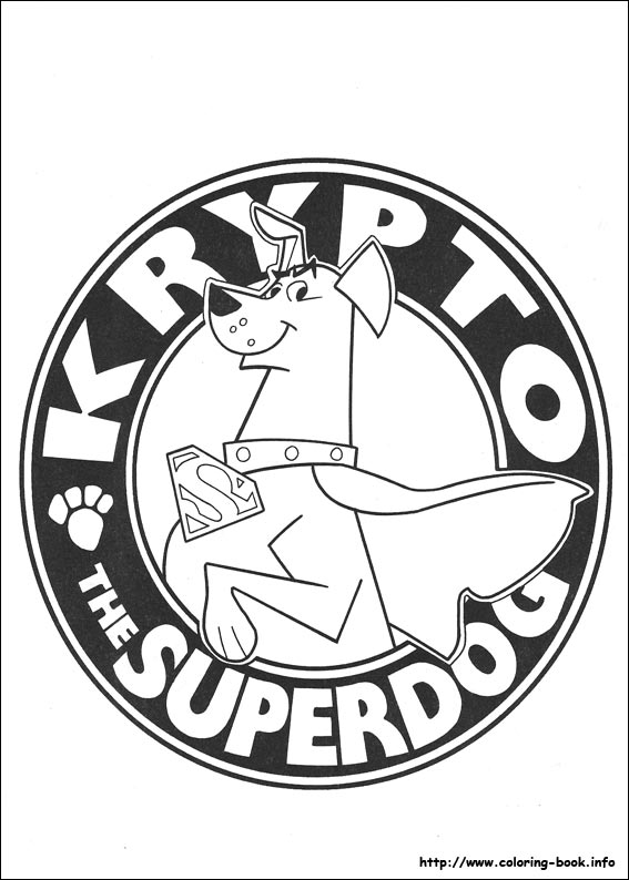 Krypto coloring picture