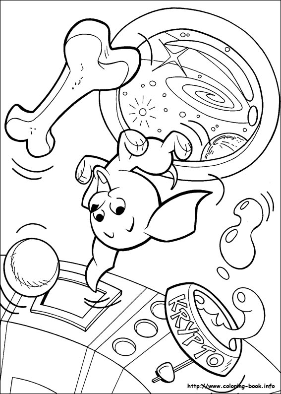 Krypto coloring picture