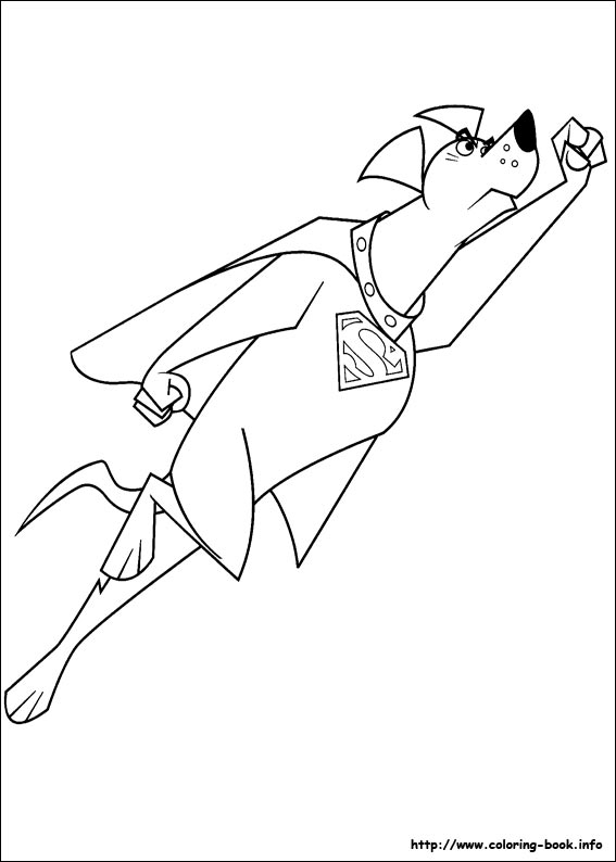 Krypto coloring picture