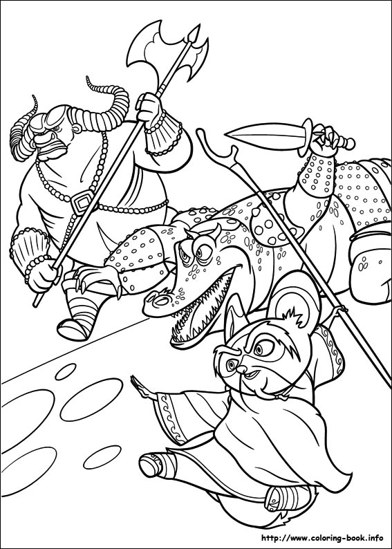 Kung Fu Panda 2 coloring picture